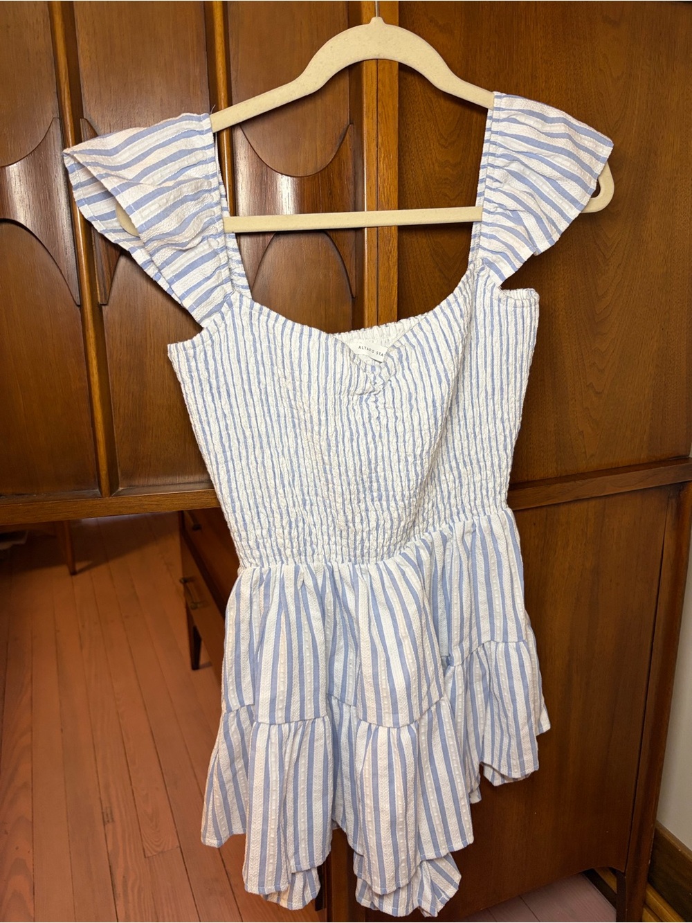 ALTAR’d STATE Frankie Smocked Romper Mini dress Small nwt